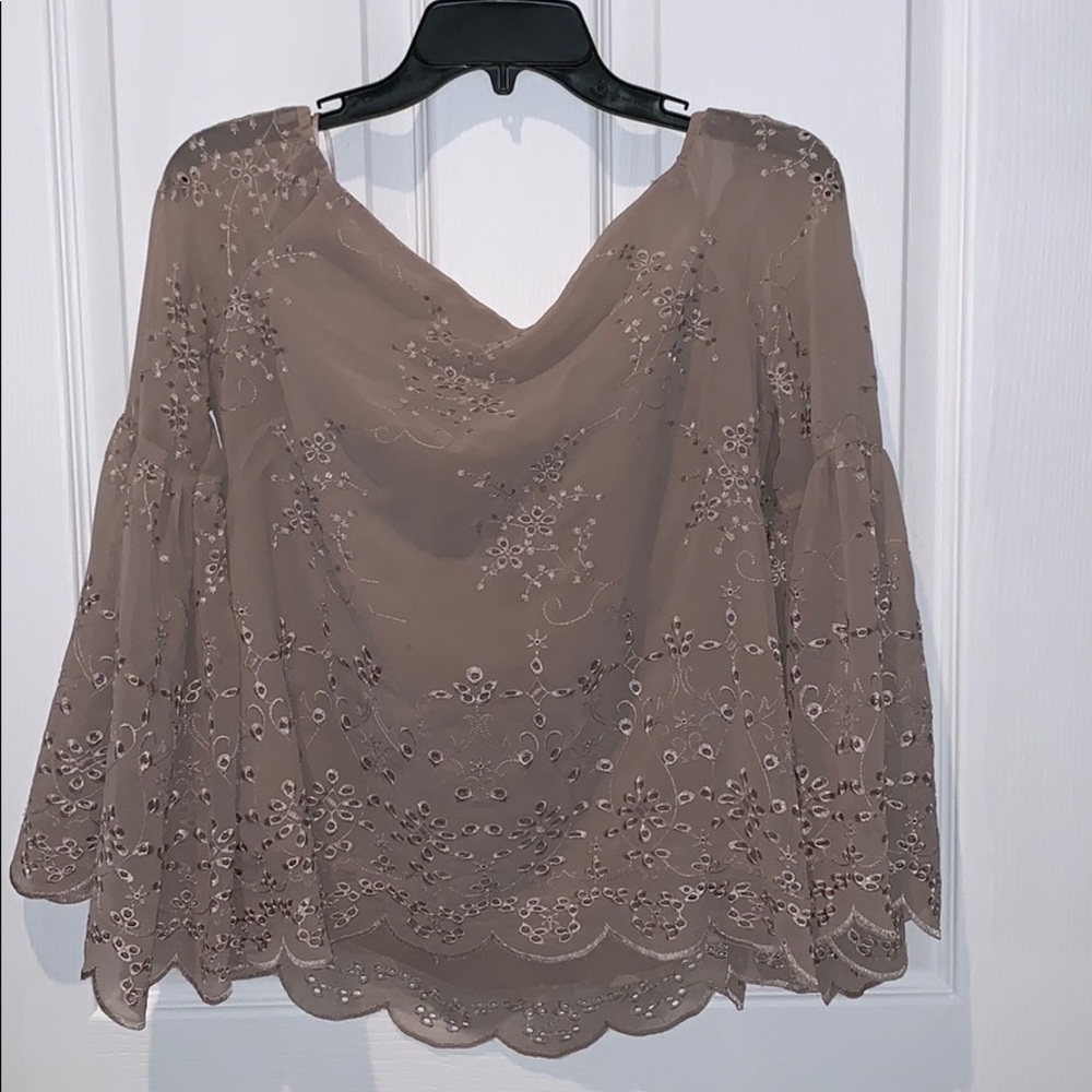 Strapless long sleeve